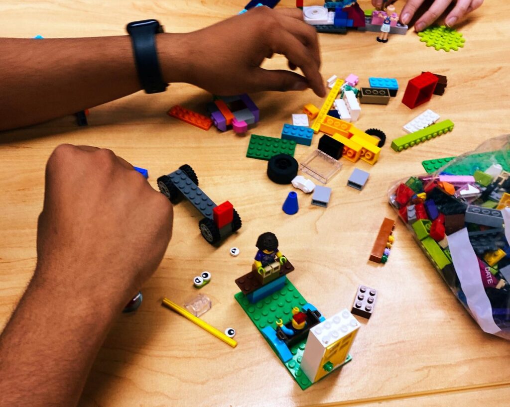 Playing with lego